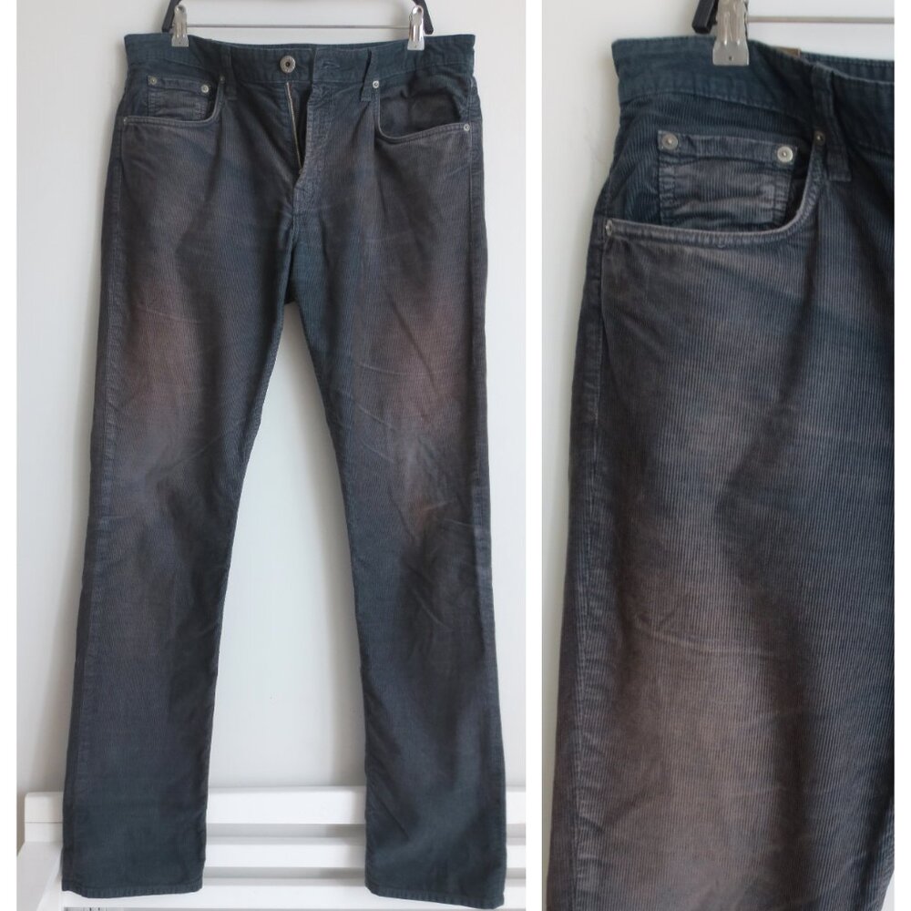 J BRAND MEN'S CORDUROY PANTS NAVY BLUE Sz-36
